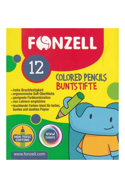 مداد رنگی ۱۲ رنگ کوتاه ۶۸۵۰۷۳