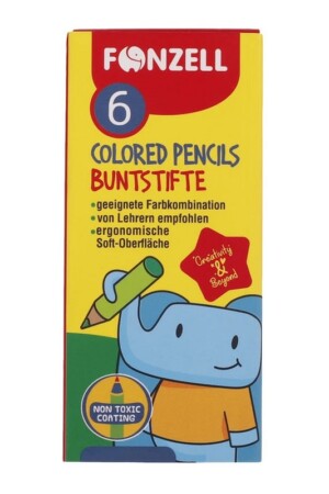 مداد رنگی ۶ رنگ کوتاه ۶۸۵۰۷۴