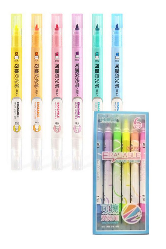 هایلایتر پاک کن دار ۶ عددی ۹۰۸