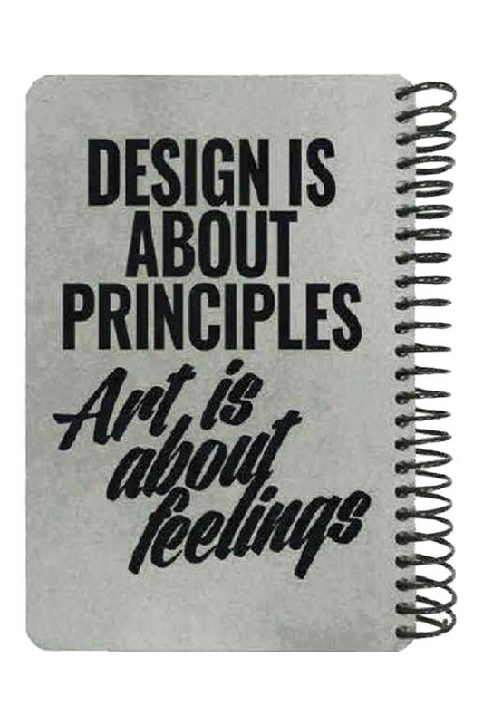 دفتر جلد طوسی Raw Gray