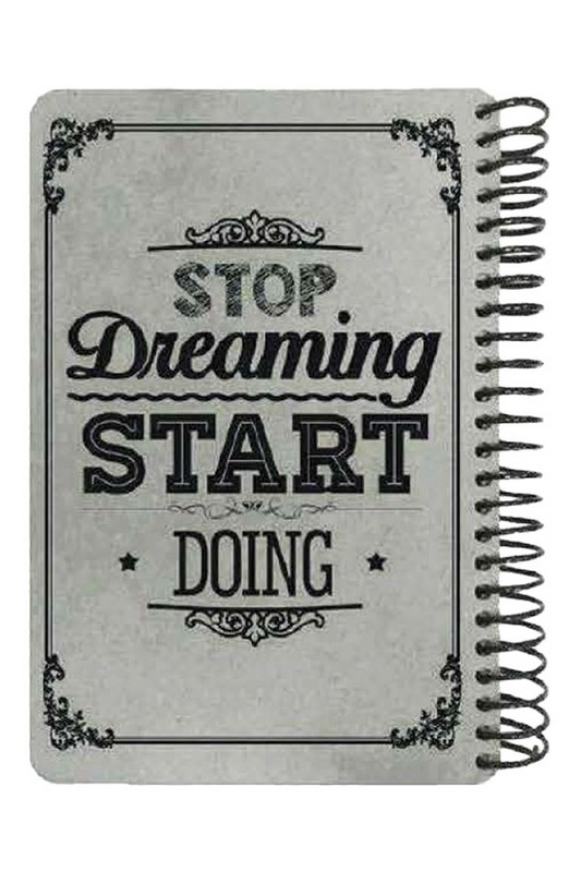 دفتر جلد طوسی Raw Gray