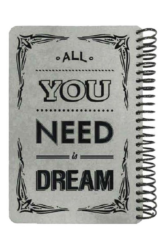 دفتر جلد طوسی Raw Gray