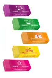 پاک کن فانتزی رنگی کوچک الیپون