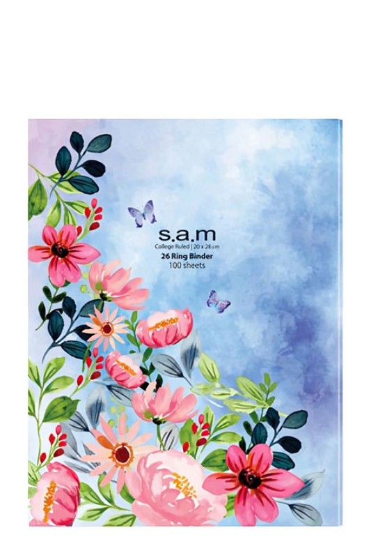 کلاسور با قفل فلزی ۲۶ حلقه ای ۱۰۰ برگ سم