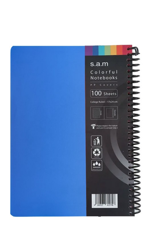 دفتر وزیری ۱۰۰ برگ جلد pp سیمی سم