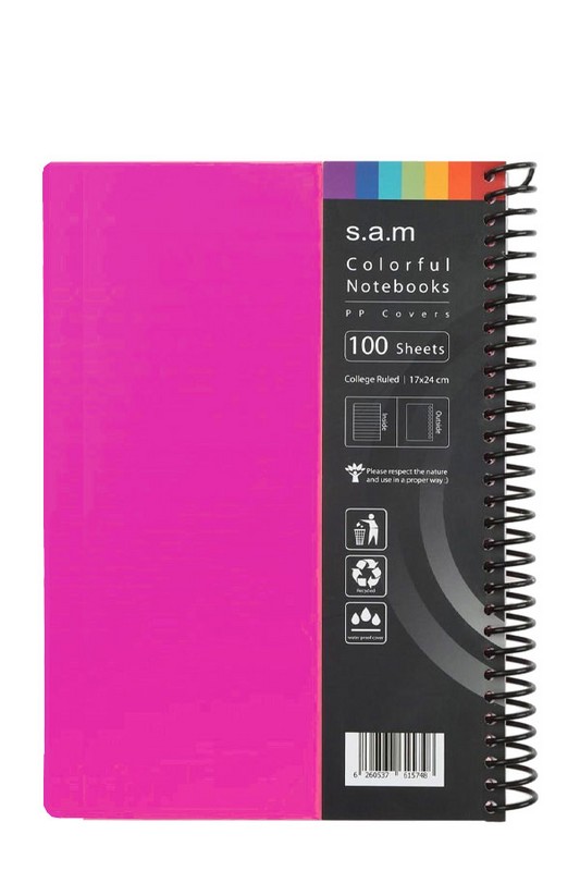 دفتر وزیری ۱۰۰ برگ جلد pp سیمی سم