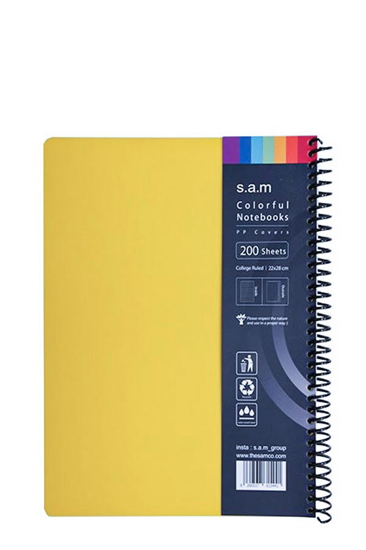 دفتر ۲۰۰ برگ رحلی pp سیمی سم