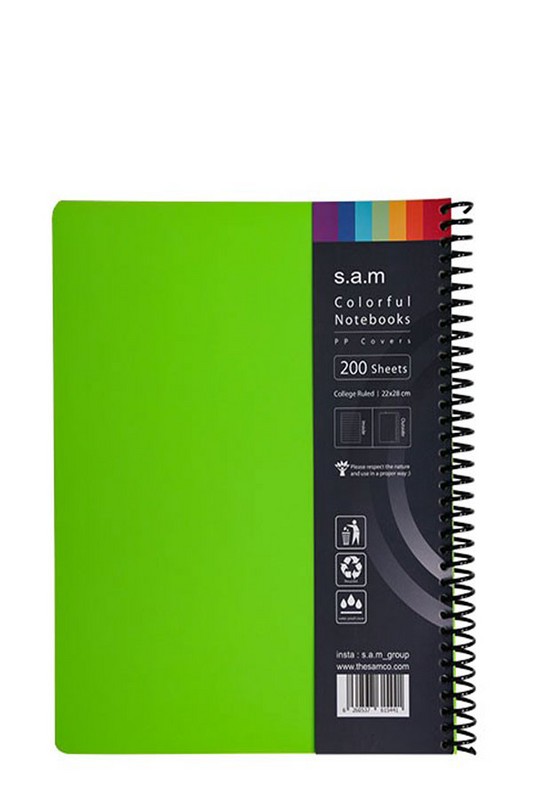 دفتر ۲۰۰ برگ رحلی pp سیمی سم