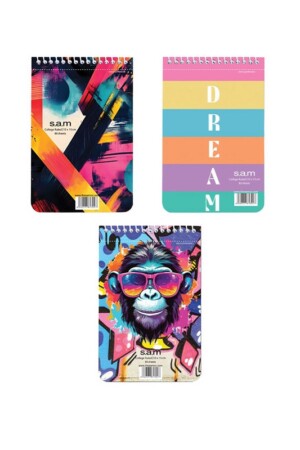 دفتر یادداشت ۱۰*۱۵ با پرفراژ سیم از بالا از ۱۰ سم