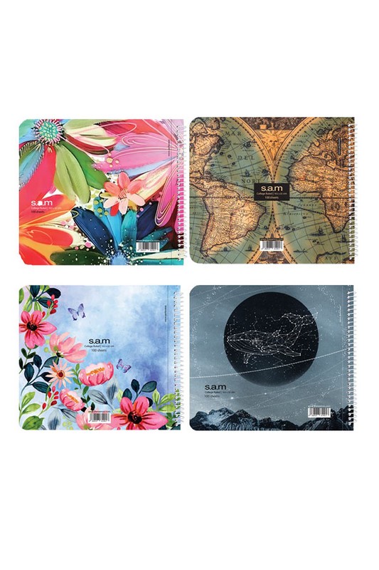 دفتر خشتی ۱۰۰ برگ با پرفراژ و جدا کننده سم