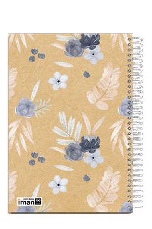 دفتر ۱۰۰ برگ گلاسه طرح کرافت ۹۵۱۰ ایمان