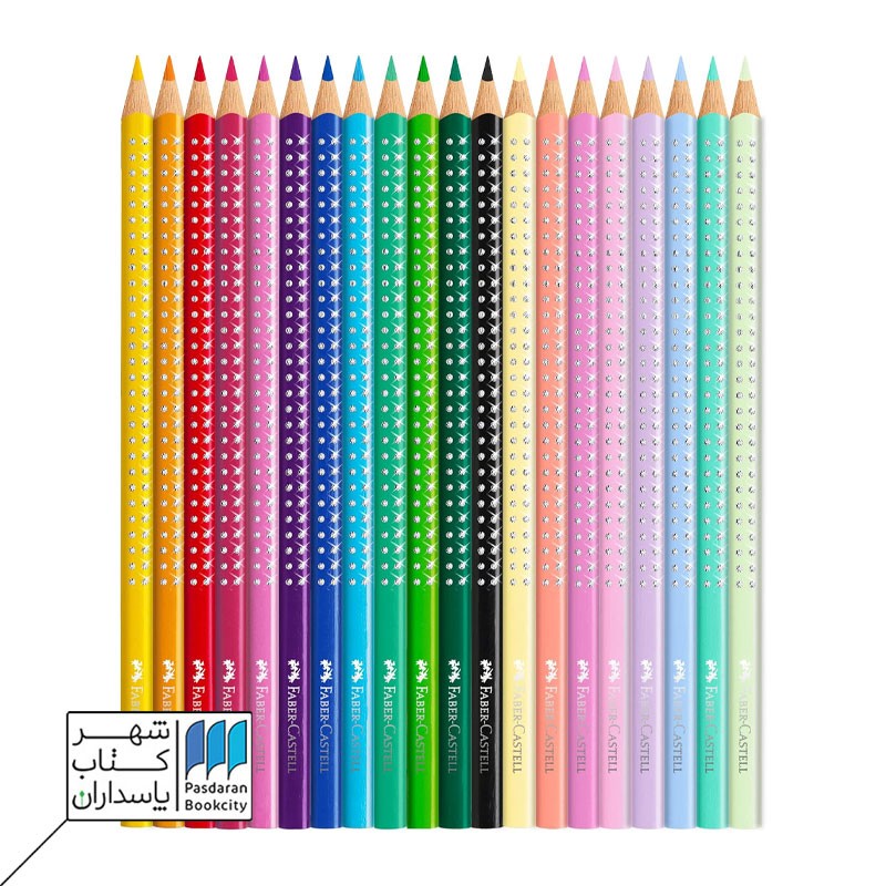 مداد رنگی ۲۰ رنگ گریپ اسپارکل ۳ وجهی ۲۰۱۹۷۱