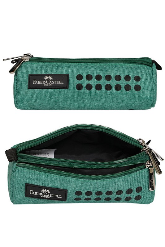 جامدادی سه زیپ طرح گریپ سبز تیره ۳۱۹۱۴۹۶۲ فابر کاستل