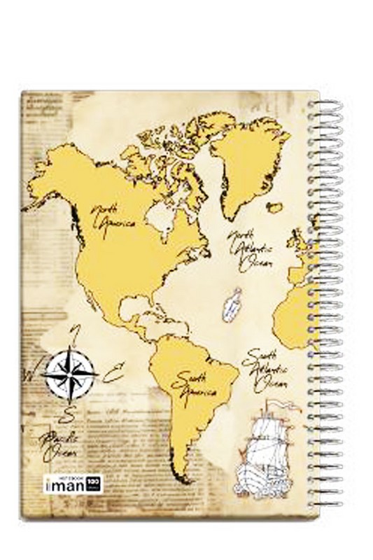 دفتر ۱۰۰ برگ سیمی وزیری جلد سخت ۸۵۰۸ ایمان