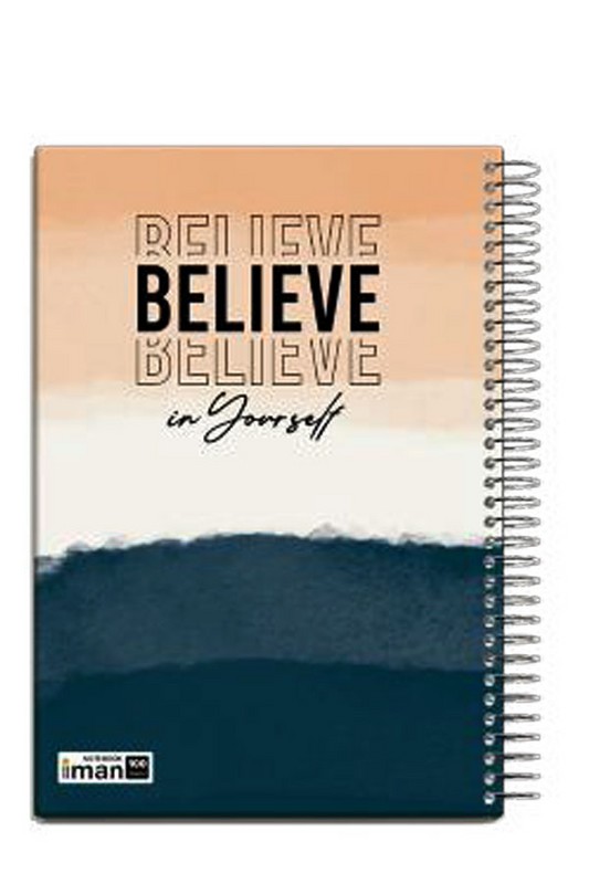 دفتر ۱۰۰ برگ سیمی وزیری جلد سخت ۸۵۰۸ ایمان