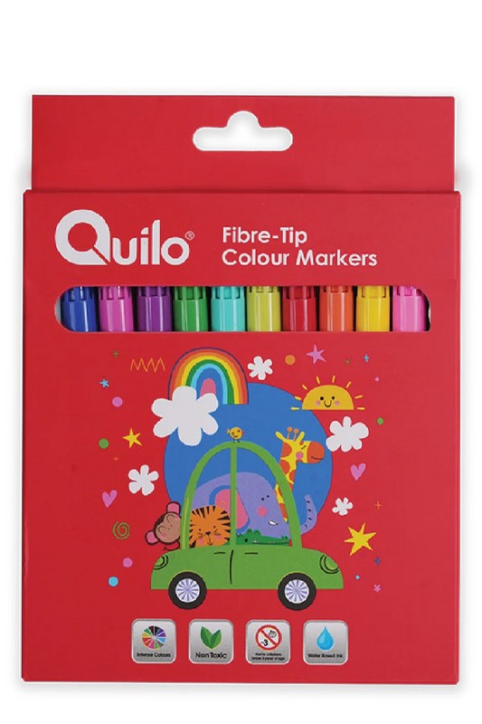 ماژیک نقاشی ۱۲ رنگ Fibre tip ۶۳۴۳۸۱ کوییلو