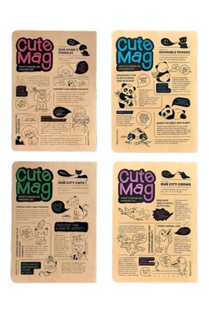 دفتر یادداشت کیوت مگ جیبی پیل