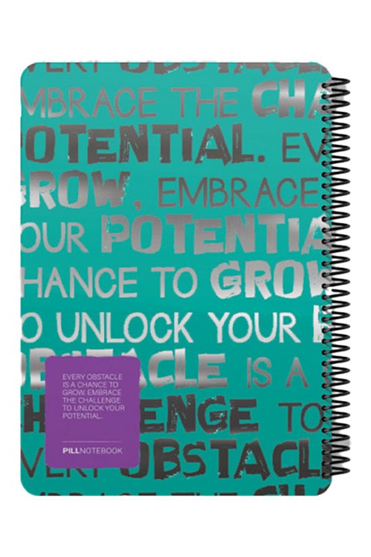 دفتر ۱۰۰ برگ تایپ متالایز رحلی جلد سخت