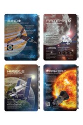 دفتر ۱۰۰ برگ گلگسی رحلی جلد سخت