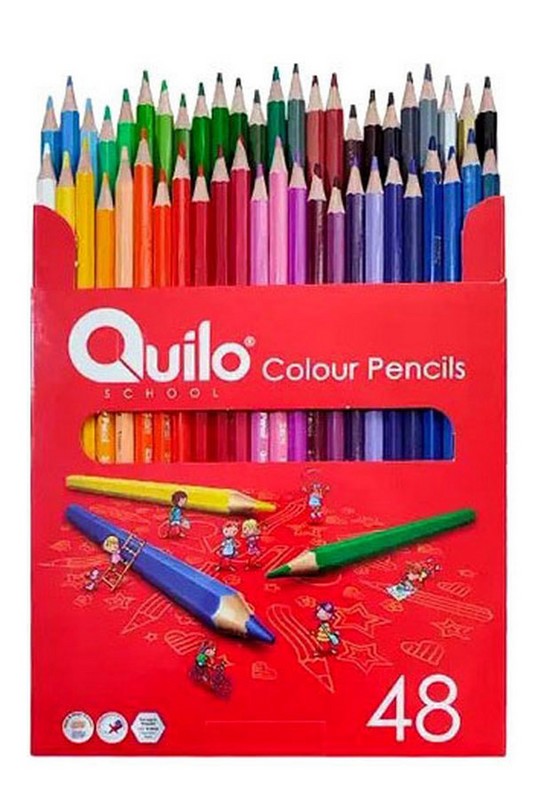 مداد رنگی ۴۸ رنگ جعبه مقوایی ۶۳۴۱۶۰ کوییلو