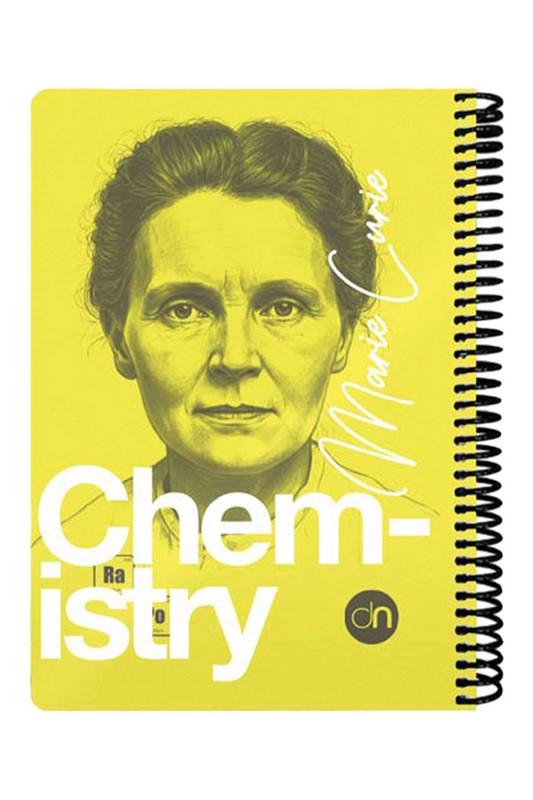 دفتر ۱۰۰ برگ شیمی زرد چهره ها