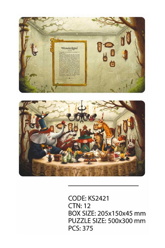 پازل ۳۷۵ قطعه Wonder Land Goodbay Dinner ۲۴۲۱