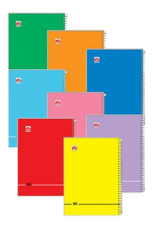 دفتر مشق ۸۰ برگ سیمی طلقی ساده کد ۷۸۸۴