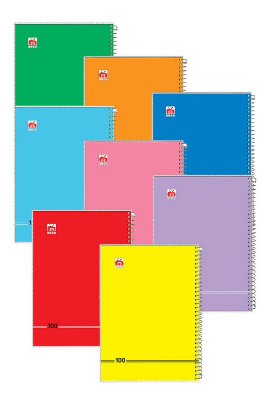 دفتر مشق ۱۰۰ برگ سیمی طلقی ساده کد ۷۱۸۴