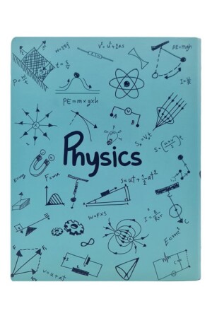 دفتر کلاسوری جلد سخت فیزیک فیروزه ای