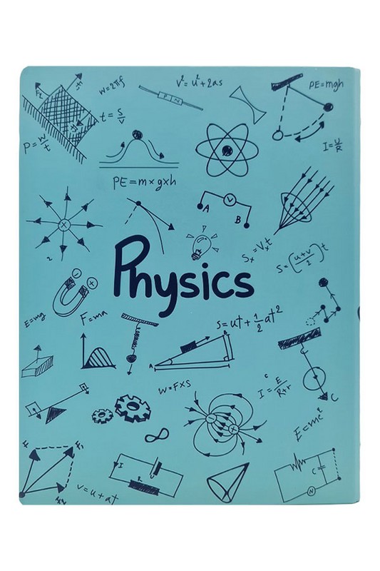 دفتر کلاسوری جلد سخت فیزیک فیروزه ای