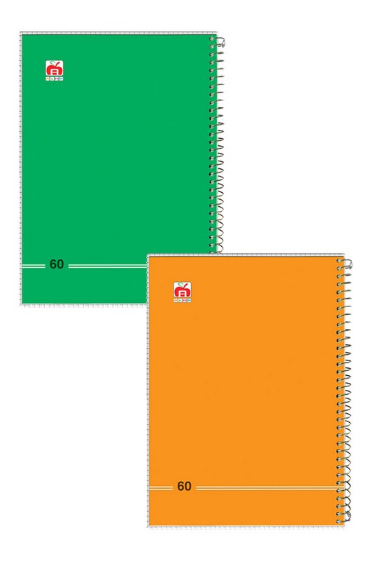 دفتر مشق ۶۰ برگ سیمی طلقی ساده کد ۷۶۸۴