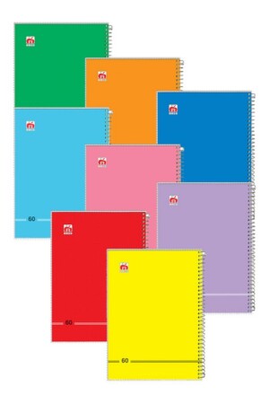 دفتر مشق ۶۰ برگ سیمی طلقی ساده کد ۷۶۸۴