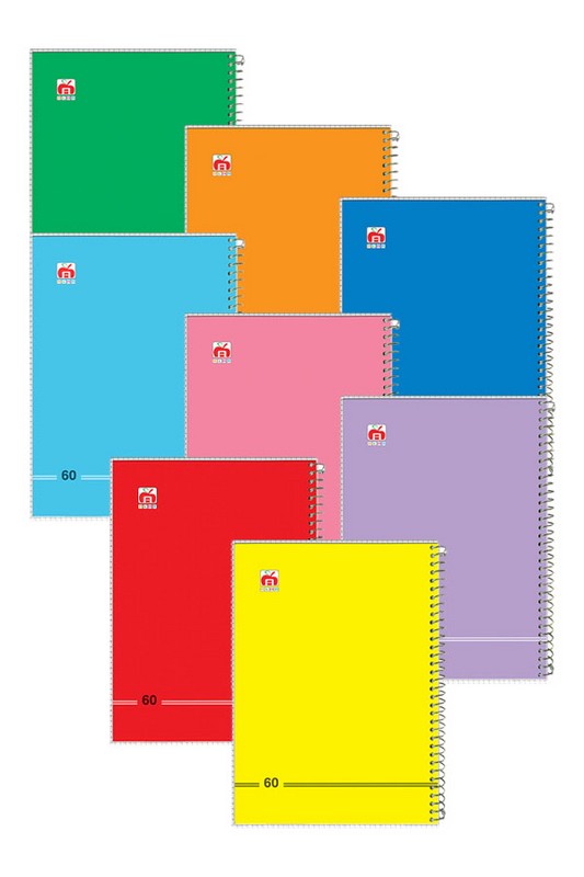 دفتر مشق ۶۰ برگ سیمی طلقی ساده کد ۷۶۸۴