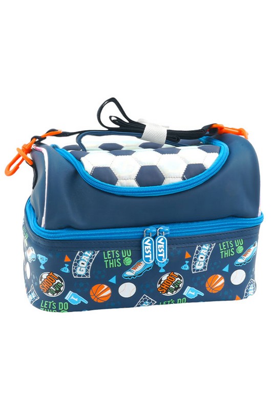 کیف دوجداره ظرف غذا دو زیپ فوتبالی U۲۰۵۸