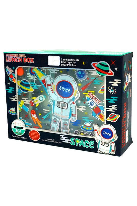 ظرف غذای داخل استیل ۸۰۰ میل طرح فضانورد کد u۲۰۸۷