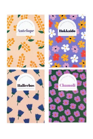 دفتر یادداشت خط دار سری Flower