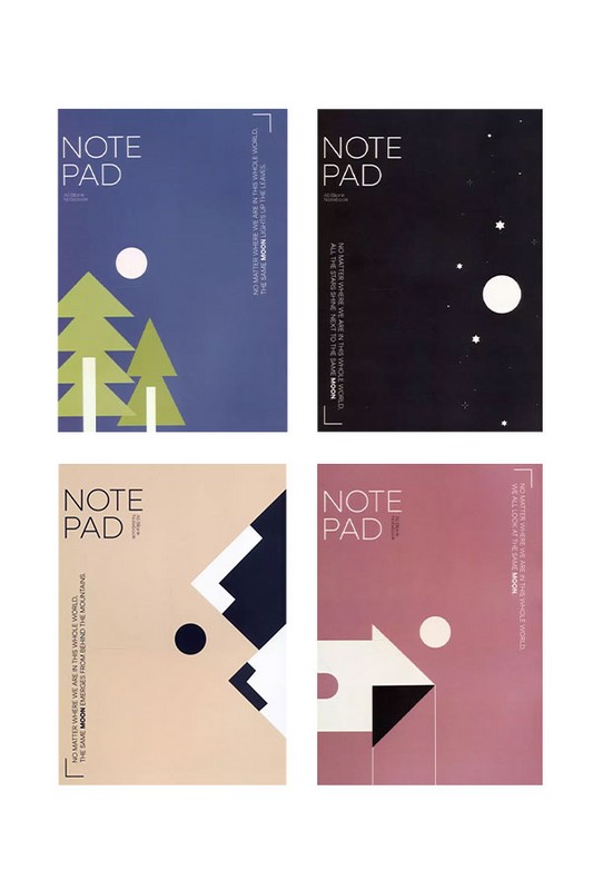 دفتر یادداشت بی خط سری Moon