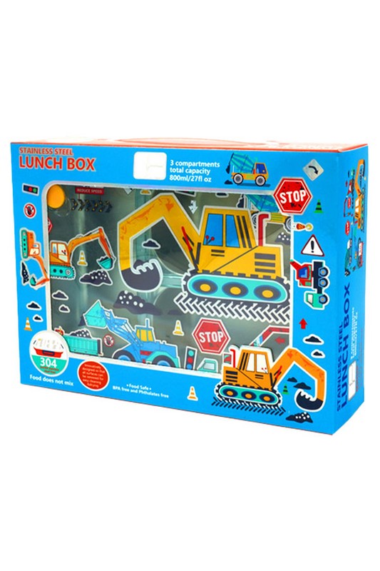 ظرف غذای داخل استیل ۸۰۰ میل طرح بیل مکانیکی کد u۲۰۸۷