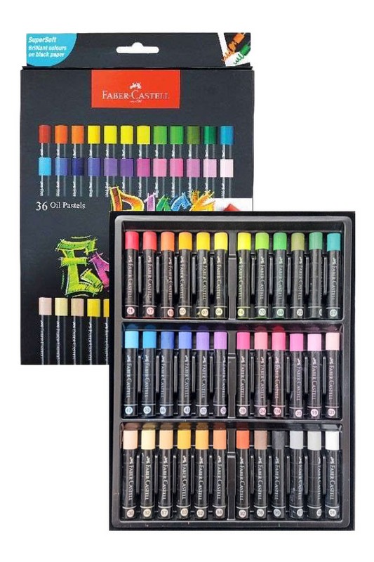 پاستل روغنی ۳۶ رنگ بلک ادیشن فابر کاستل