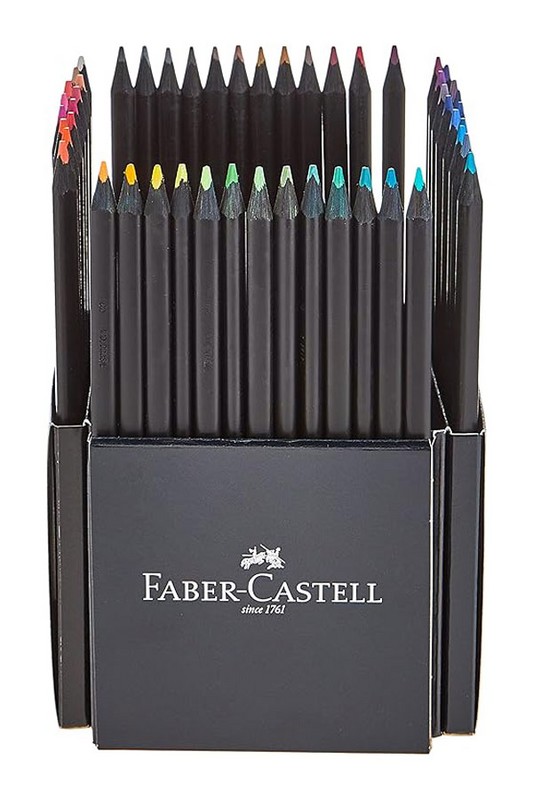 مداد رنگی ۵۰ رنگ بدنه شکی جعبه مقوایی ۱۱۶۴۵۰ فابر کاستل