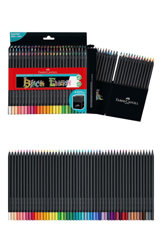 مداد رنگی ۵۰ رنگ بدنه شکی جعبه مقوایی ۱۱۶۴۵۰ فابر کاستل