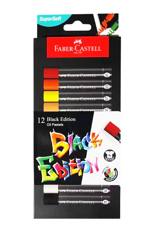 پاستل روغنی ۱۲ رنگ بلک ادیشن ۲۲۰۰۱۲ فابر کاستل
