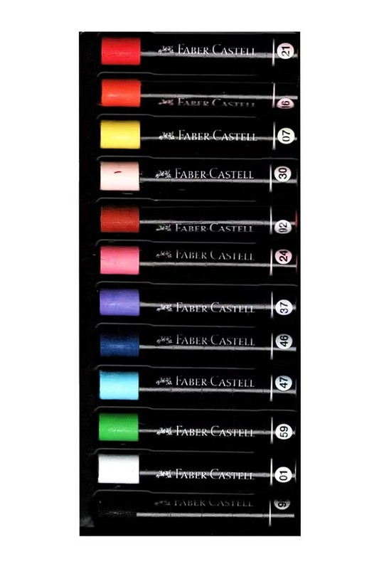 پاستل روغنی ۱۲ رنگ بلک ادیشن ۲۲۰۰۱۲ فابر کاستل