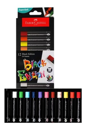 پاستل روغنی ۱۲ رنگ بلک ادیشن ۲۲۰۰۱۲ فابر کاستل