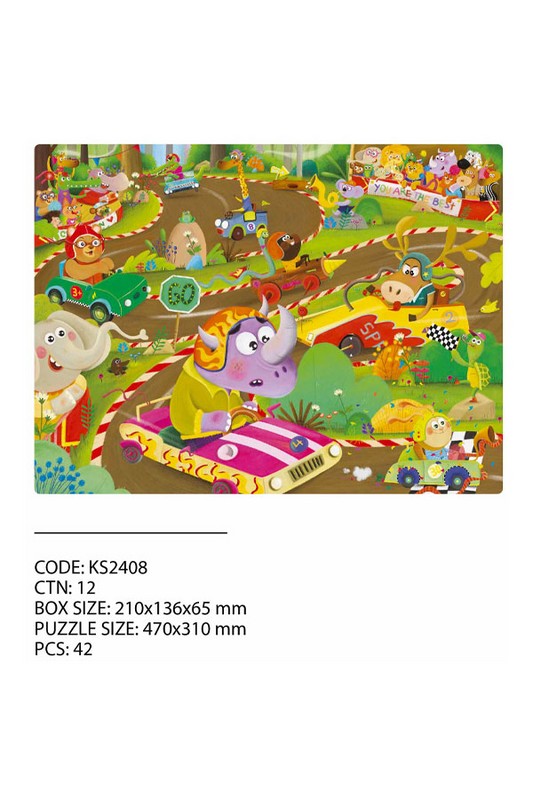 پازل ۴۲ قطعه Cool Racing Cars ۲۴۰۸