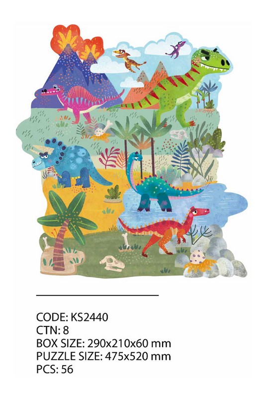 پازل ۵۶ قطعه Dino World ۲۴۴۰
