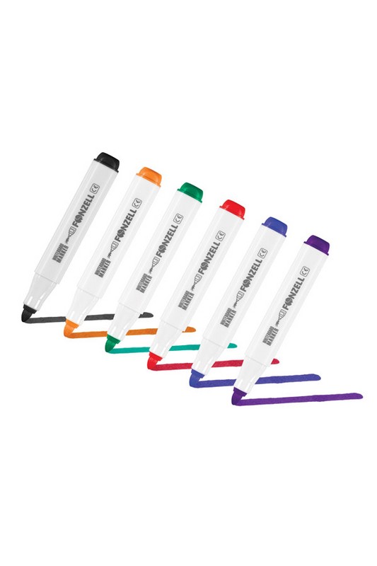 ماژیک وایت برد ۶ رنگ نوک گرد ۶۸۵۰۰۷