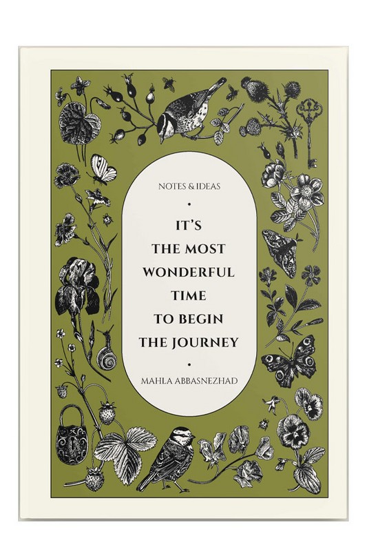 دفتر سایز A۵ زمینه سبز Its The Most