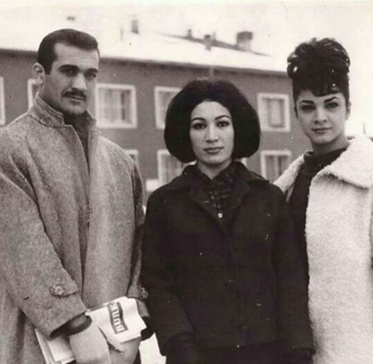 عکس فروغ فرخزاد و برادرش فریدون فرخزاد