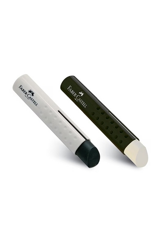 پاک کن سه گوش با جلد پلاستیکی سفید مشکی ۱۸۲۳۳۶